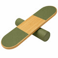 Cassettiera curva in legno e tessuto con 4 cassetti, noce/beige